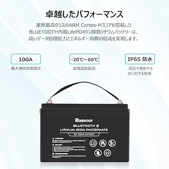 Amazon.co.jp: リン酸鉄リチウムイオンバッテリー (100AH